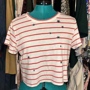 Abercrombie & Fitch Stars & Stripes Crop Top